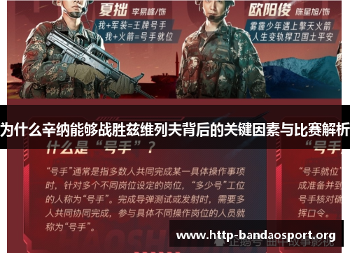 为什么辛纳能够战胜兹维列夫背后的关键因素与比赛解析